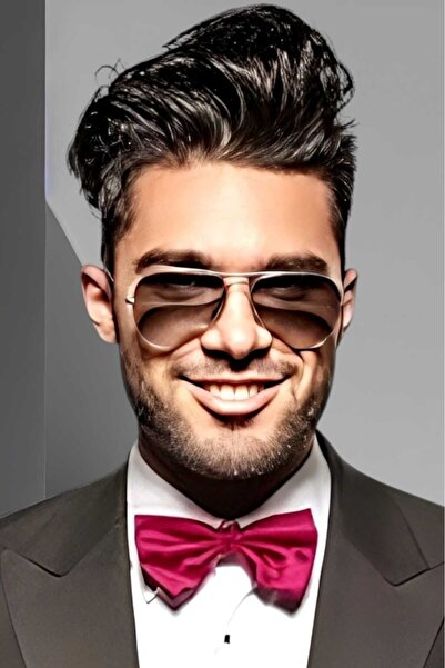 Uniquetrenders Men's Solid Color Satin Bow Tie