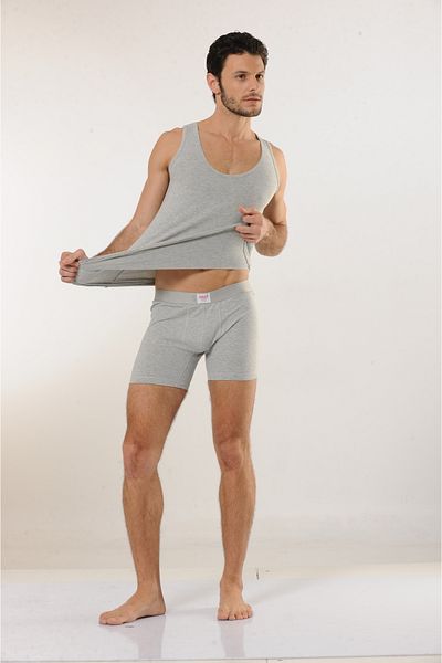 MODA Soft Textured Cotton 3-Piece & Lycra Men's Sling Tank Top