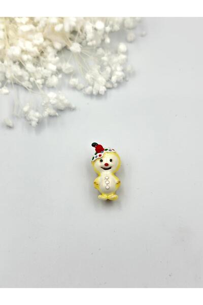 Cute Tiny Snowman Brooch