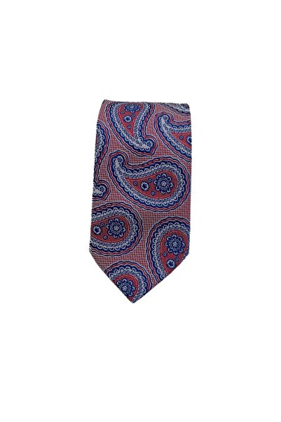 Brianze Червен и син шал с шал мотив вратовръзка