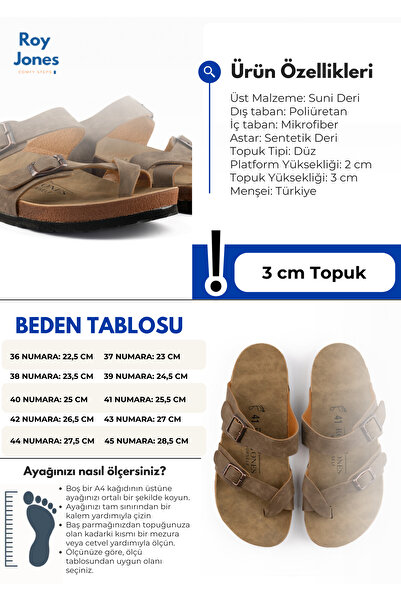 Roy Jones SunnyStride Ergonomik Unisex İlkbahar-Yaz Terliği