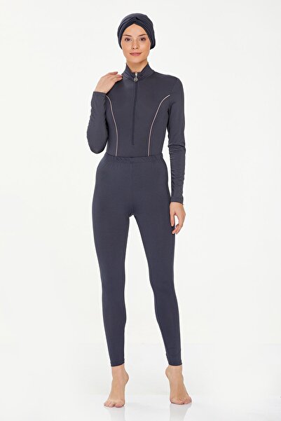 REMSA Anthracite Hijab Swimsuit - Lycra και Πλήρως Καλυμμένο, Tori 8230