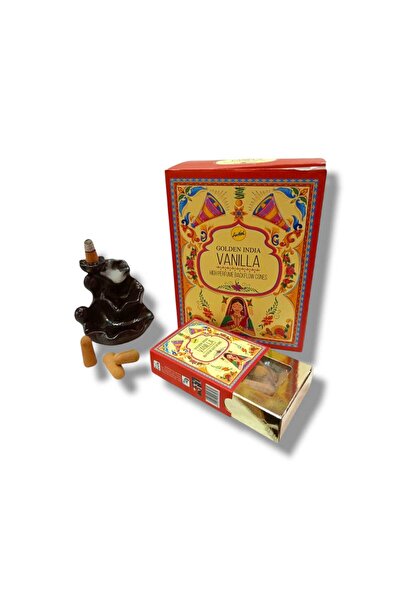 sree vani Vanilla Golden India Naturel Geri Akış Şelale Tütsü