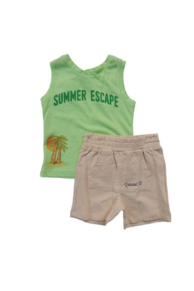 Çikoby Boy's Undershirt - Shorts Double Set