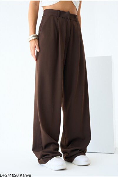 Lupies Kadın Kahve Cepli Palazzo Pantolon