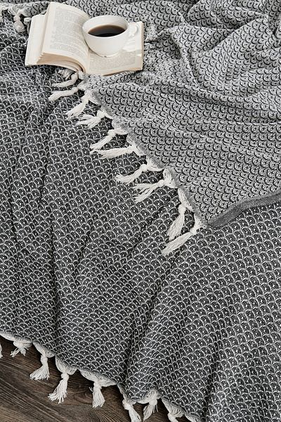 ROKO VİLLA Marine Model Double Pique Blanket