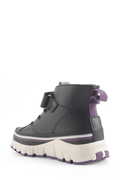 U.S. Polo Assn. Keltes 4Pr Girl's Black/Purple High Top Sneakers