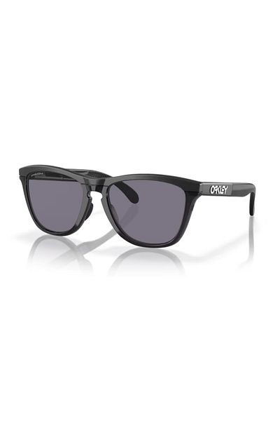 Oakley نظارة شمسية دائرية للرجال - Oo 9284 - مقاس العدسة: 55 مم - أسود غير لامع
