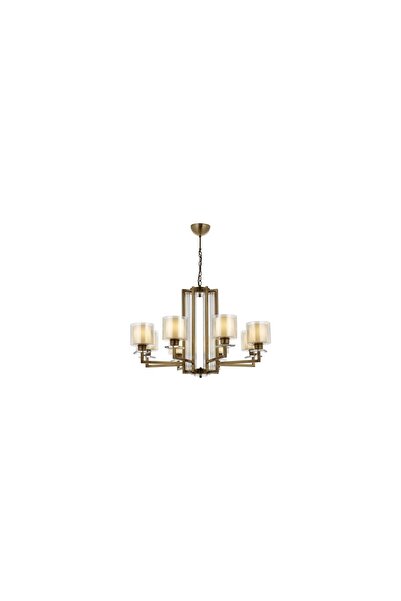 Avonni Av-60190-8e Eskitme Kaplama Modern Avize E27 Metal Cam 80cm