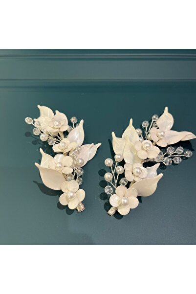 VİYA Accesoriu de păr de mireasă perlat de frezie