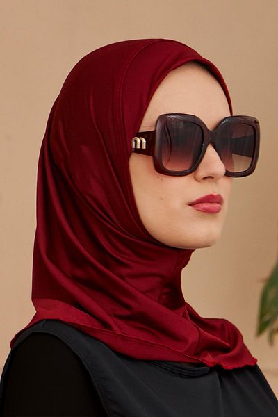 Remsa Mayo Claret Red Swim Scarf - Pool and Sea RBE-01
