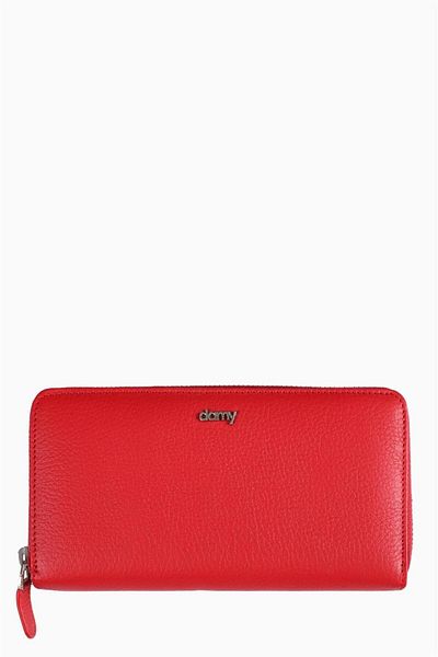DAMY Genuine Leather Women's Wallet 907 - Red