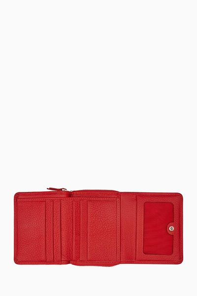 DAMY Genuine Leather Rfid Protected Women's Wallet 932 - Red