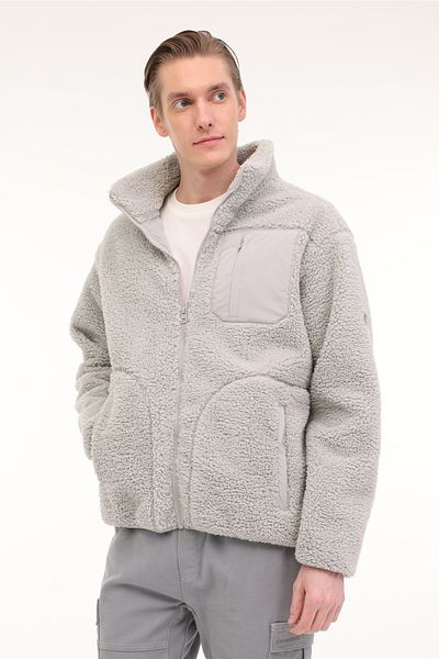 lumberjack Ανδρικό παλτό ML MENDI 6WGB/FOD1M 4PR GRAY