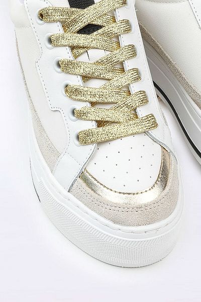 bağcık 120 cm Metallic Glitter Luxury Wide Shoelaces - 1 Pair