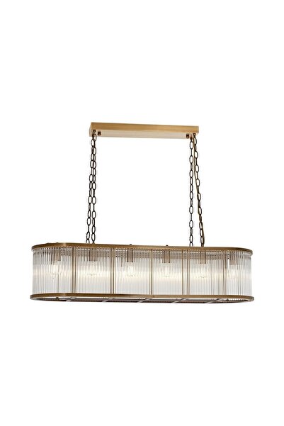 Avonni Av-60355-e120x40 Eskitme Kaplama Modern Avize E27 Metal Cam 120x40cm