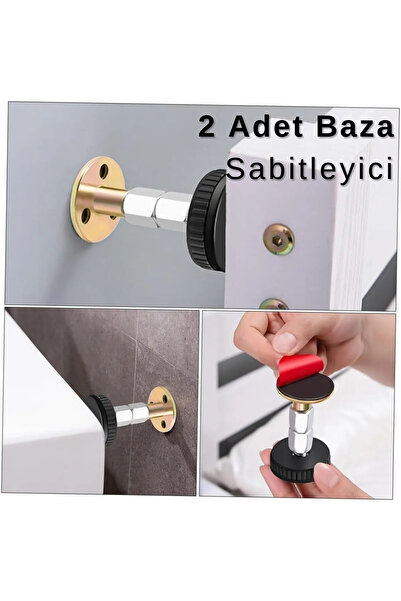 ARVALE 2 Adet Yatak Baza Başlık Sabitleme Beyaz Eşya Yükseltici Ses Titreşim ...