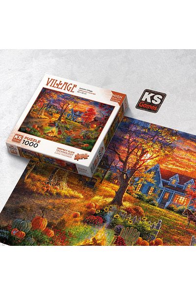 Ks Games Autumn Village 1000 Piece Puzzle