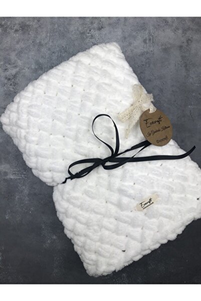 ReginaU Alize Puffy Hand Knitted Baby Blanket