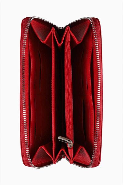 DAMY Genuine Leather Women's Wallet 907 - Red