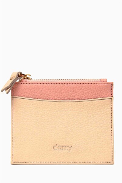 DAMY Шкіряний жіночий гаманець 535 - Бежевий - Пудра