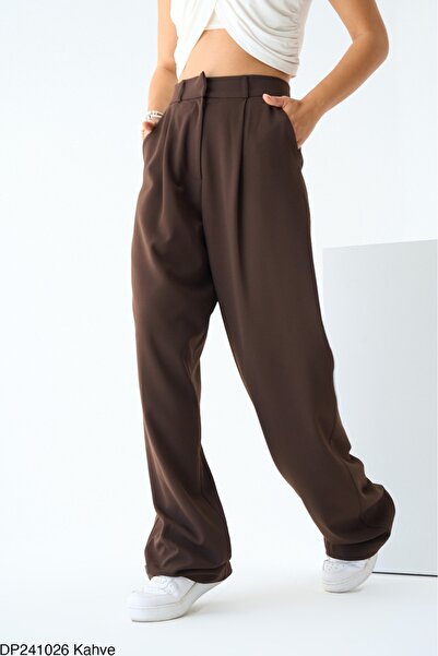 Lupies Kadın Kahve Cepli Palazzo Pantolon
