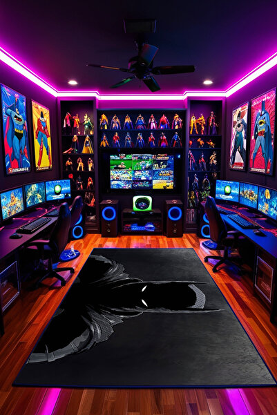 THEMODERNHANE Kaymaz Taban Makinede Yıkanabilir Gaming Oyuncu Playstation Xbo...