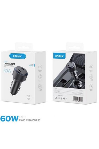 Taimi Fast Car Charger PD 60W Dual USB C Ports Fast Charging Car Power Adapter