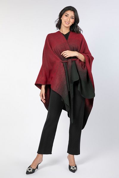 RİNA Outer Wear Cape_FREE_Maroon