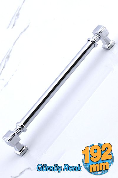 Badem10 Talas Metal Argintiu Culoare Crom 192 Mm Mobilier Bucătărie Sertar Dulap Dulap 19,2 Cm Mâner Mâner Mânere