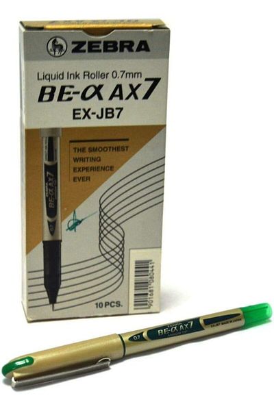Zebra 0.7mm Liquid Ink Rollerball Pen 10 Pieces Set - Green