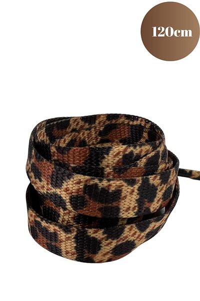 Mag Shoes Care Leopard Patterned Ironed Sneakers. 120cm. 1 Pair. 2 Pieces.