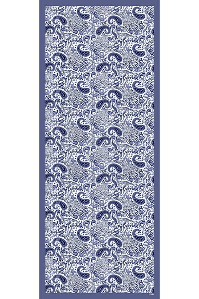 nehir eşarp Ethnic Pattern and Fashionable Flower Pattern Shawl 75X180 cm
