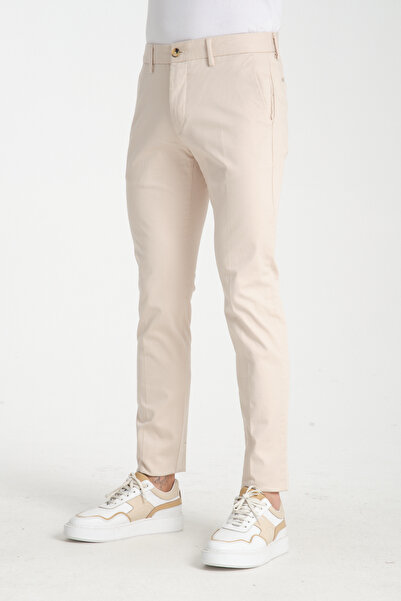 Frappoli Gabardin Pamuklu Erkek Slim Fit Kalıp Yetişkin Chino Pantolon