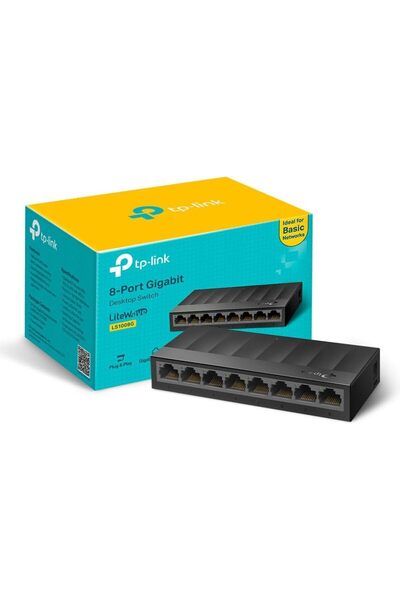 TP-LINK LS1008G 8 منافذ جيجابت إيثرنت لسطح المكتب/التثبيت على الحائط