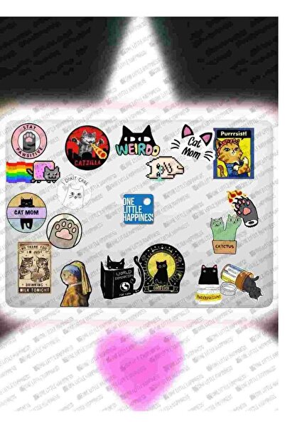 One Little Happiness مجموعة ملصقات لحقيبة الكمبيوتر المحمول والكمبيوتر المحمو...