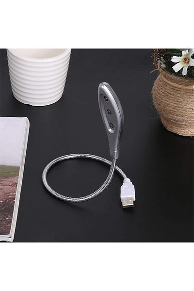 Taimi Portable USB LED Lamp, High-Brightness, Flexible Gooseneck, 3 LED Lights, USB Reading Lamp