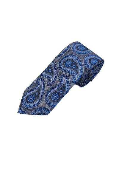 Brianze Blue Shawl Pattern Tie