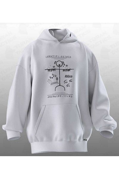 FULL TOLERANCE HOODIE OVERSIZE IMPRIMAT TAMBURUL CAM (UNISEX)