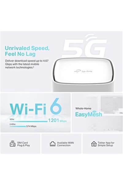 TP-LINK راوتر Archer NX200 5G Wi-Fi 6 AX1800Mbps