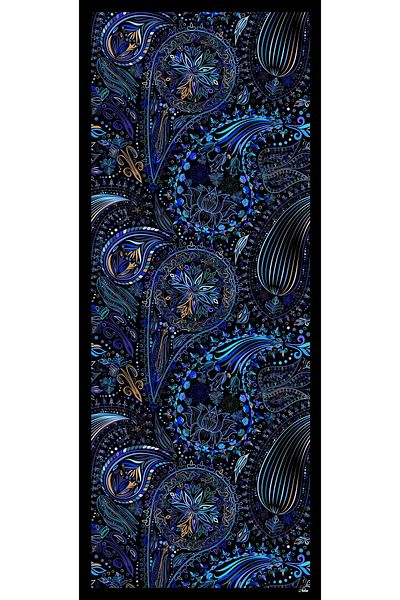 nehir eşarp Ethnic Pattern and Fashionable Flower Pattern Shawl 75X180 cm