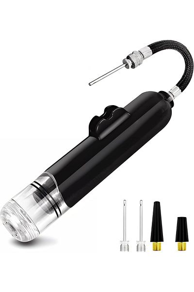 Taimi Mini Ball Pump with 2 Needles & Nozzles for Football, Basketball, Volleyball, Toys