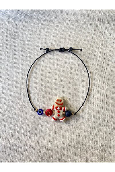 TAKI BY EKİN Murano Yılbaşı Figürlü, Kişiye Özel Harf Bileklik