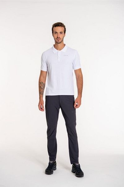 2AS Tricou alb cu gât polo pentru bărbați - mânecă scurtă, Teal Tea0404