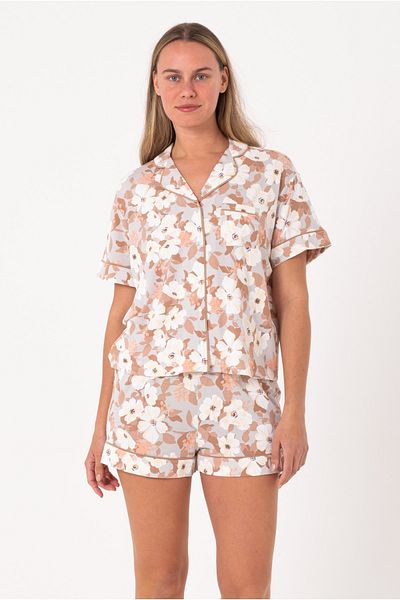 Kyron Women's Cotton Fabric Short Sleeve Pajamas Set - Stylish and Comfortable / Different Color Choices
