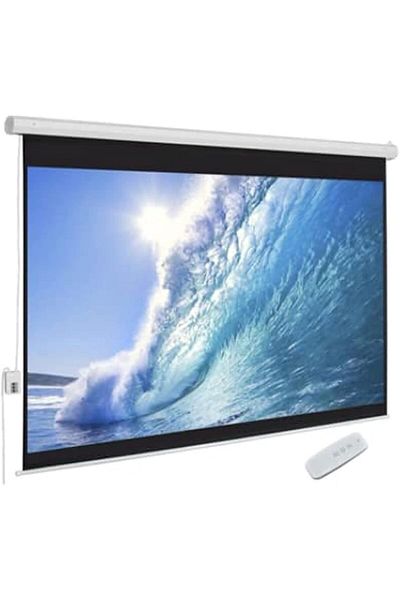 Taimi شاشة عرض كهربائية مع ريموت مقاس 203X152 سم 100 بوصة