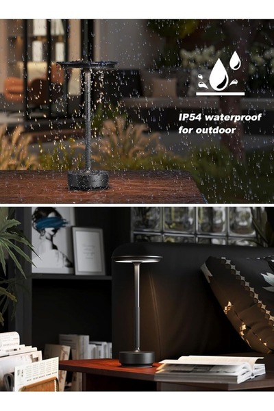 Taimi Rechargeable Color Changing LED Desk Lamp, Dimmable, Wireless, Black