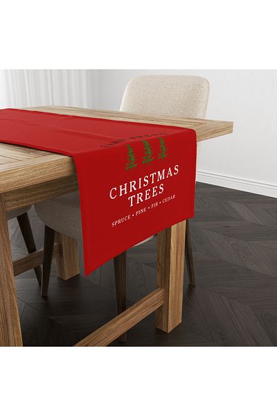 Filamente Christmas Patterned Digital Printed Runner - New Year 140X40 cm