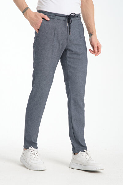 Frappoli Чоловічі джинси-джоггери з товстим візерунком і боковими кишенями, облягаючого крою