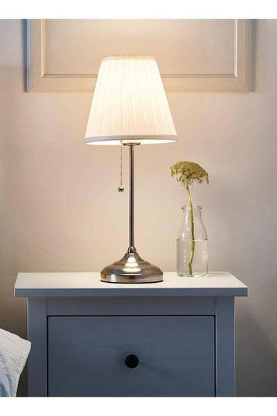 Taimi Table Lamp White/Silver 55centimeter